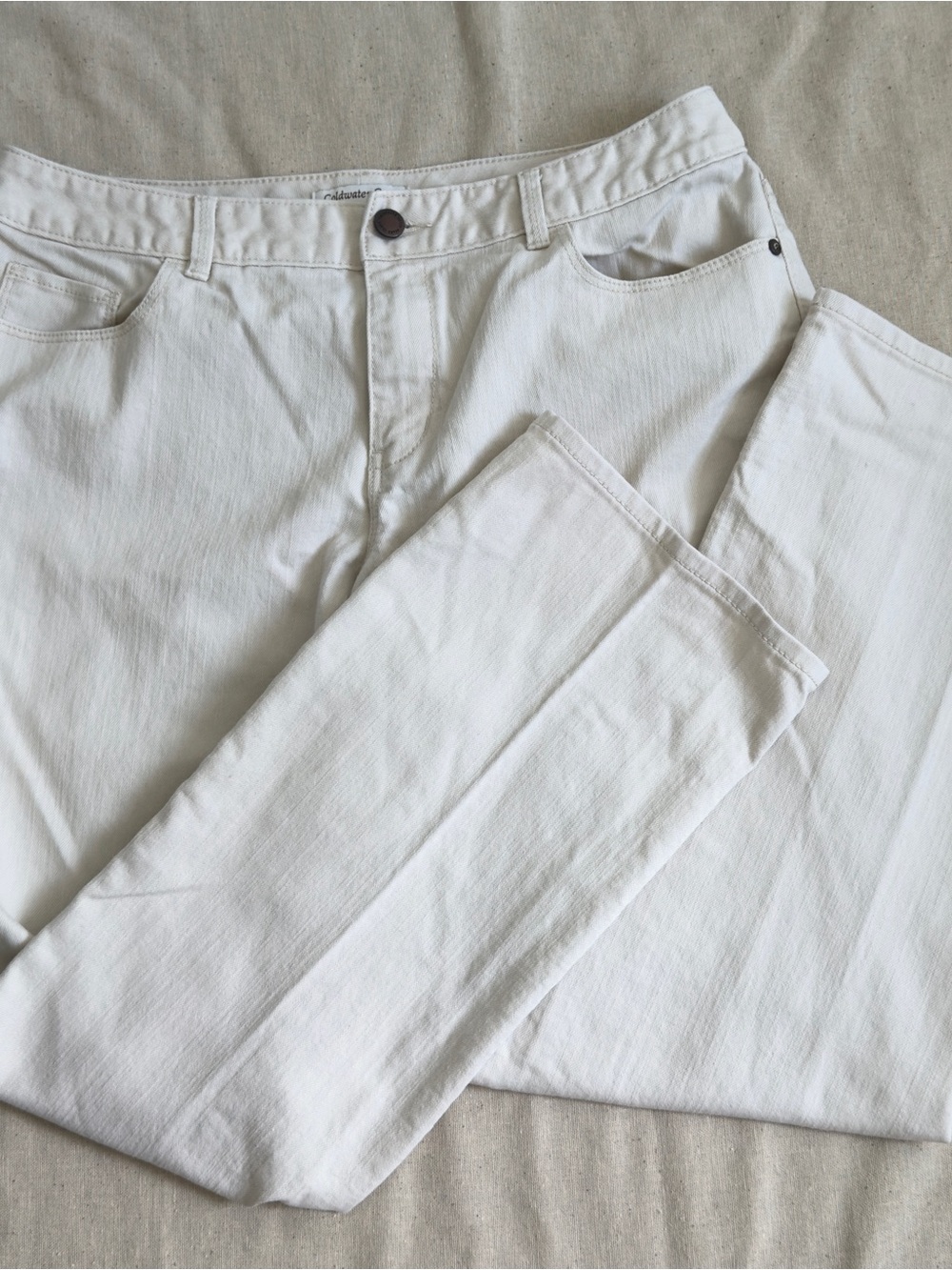 Coldwater Creek Slim Straight White Women's Jeans